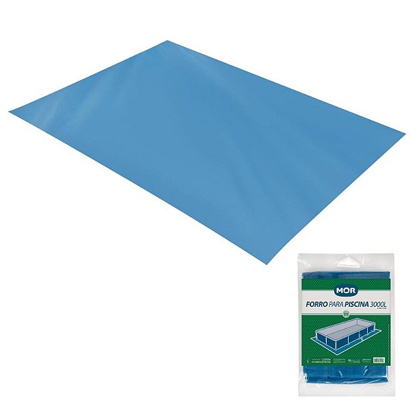 Lona Forro Para Protecao Fundo Piscina 3000 Litros Azul Mor