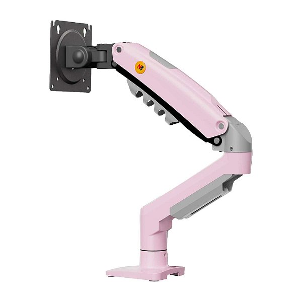 Suporte De Monitor Pistao A Gás Articulado 17" a 30" Rosa