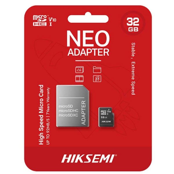 Cartão de Memória Micro Sd Hiksemi 32GB Classe 10 UHS-I