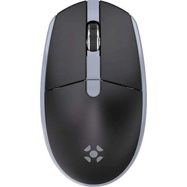 Mouse Sem Fio Óptico Ergonômico Fortrek Bluetooth MW11 Preto