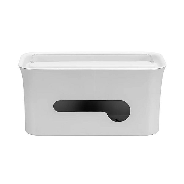 Caixa organizadora de cabos e fios Octoo OrguiBox Cinza