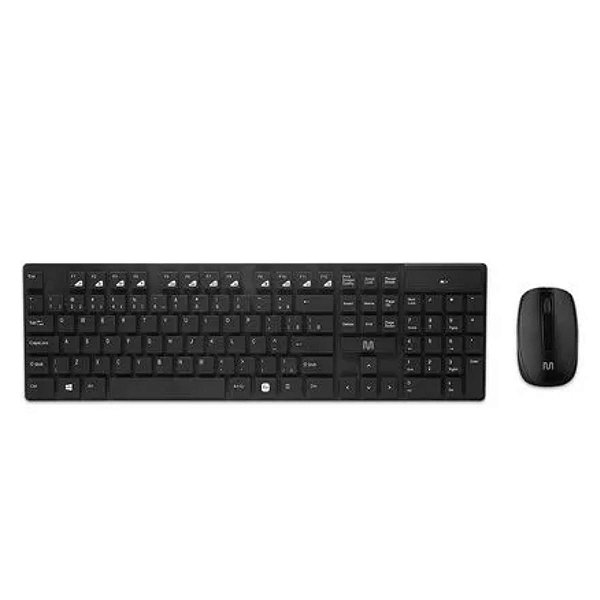 Combo Teclado E Mouse Sem Fio Usb Tc251 Preto Multilaser