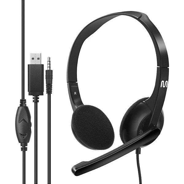 Headset Office Com Fio HF250 P3 + Usb 150cm Multi - Ph467