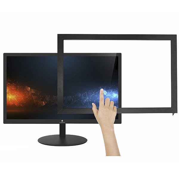 Tela Touch Screen 21,5 Moldura Usb Qualquer Monitor Em Touch