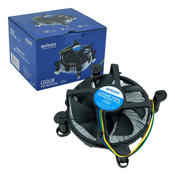 Kit 10 Cooler Para Processador Intel 775/115x/1366/1200/1700