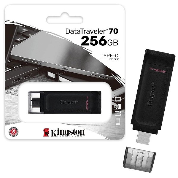 Pendrive Kingston Datatraveler 70 256gb Usb-c 3.2 Dt70/256gb