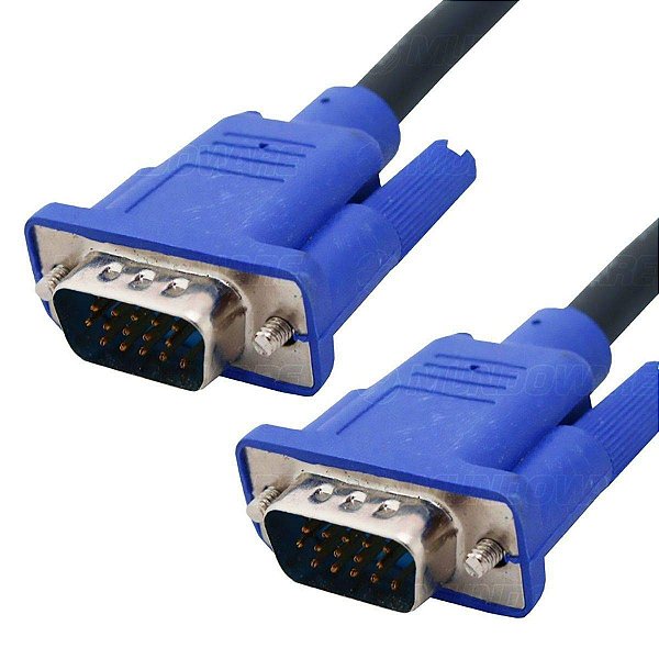 Cabo Vga Para Vga Macho 1,5 Metros 15 Pinos Cabo Vga Exbom