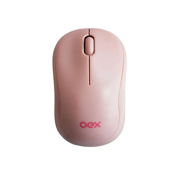 Mouse Sem Fio OEX Edge Rosa MS607 Wireless Bluetooth