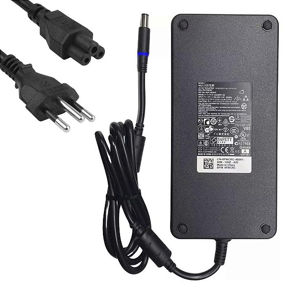Fonte Notebook Para Dell G3 G5 G7 Alienware 19,5v 12,3a 240w