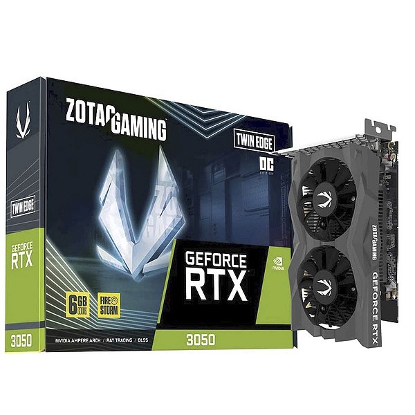 Placa De Video Zotac Geforce Rtx 3050 Twin Edge 6Gb Gddr6