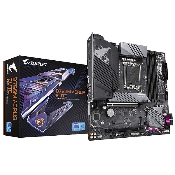 Placa Mae Gigabyte B760M Aorus Elite 1.2 Intel 1700 Ddr5