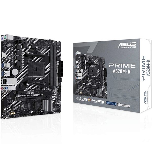 Placa Mae Amd Asus Prime A520M-R Ddr4 Am4