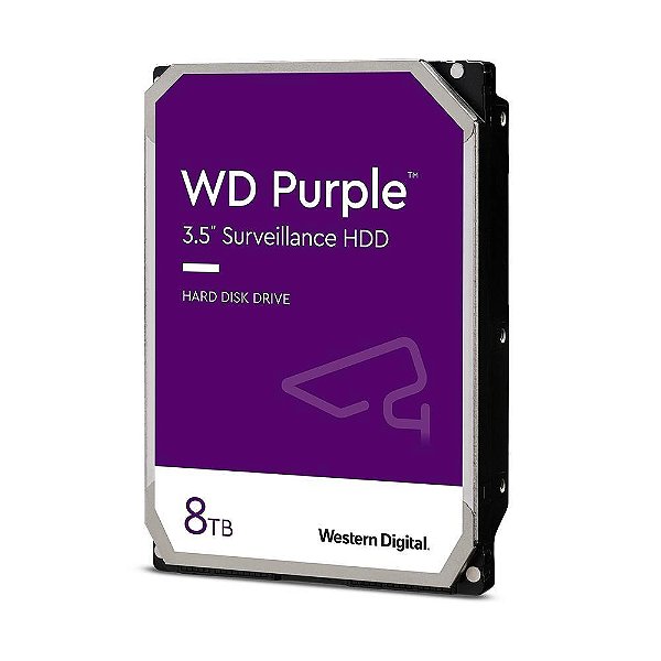 HD WD 8TB Interno Purple, Roxo - WD84PURZ