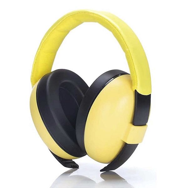 Protetor Auditivo De Orelha Abafador Ruído Autismo Amarelo