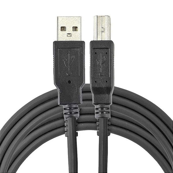 Cabo Usb 2.0 De Impressora 2 Metros Preto Filtro Usb-A Usb-B