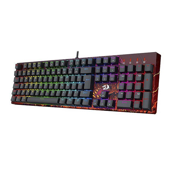 Teclado Mecanico Redragon Infernal Viserion Rgb Chroma Brown