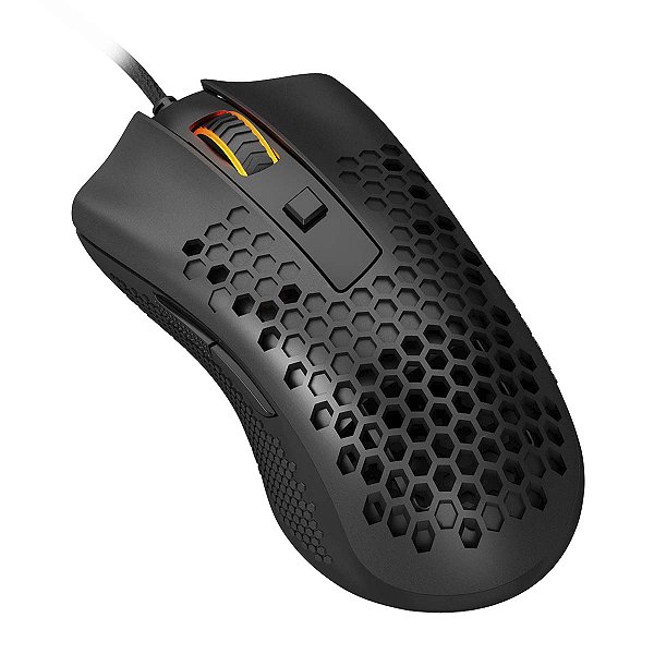 Mouse Gamer Redragon Storm Basic Rgb 12400Dpi 6 Botões Preto