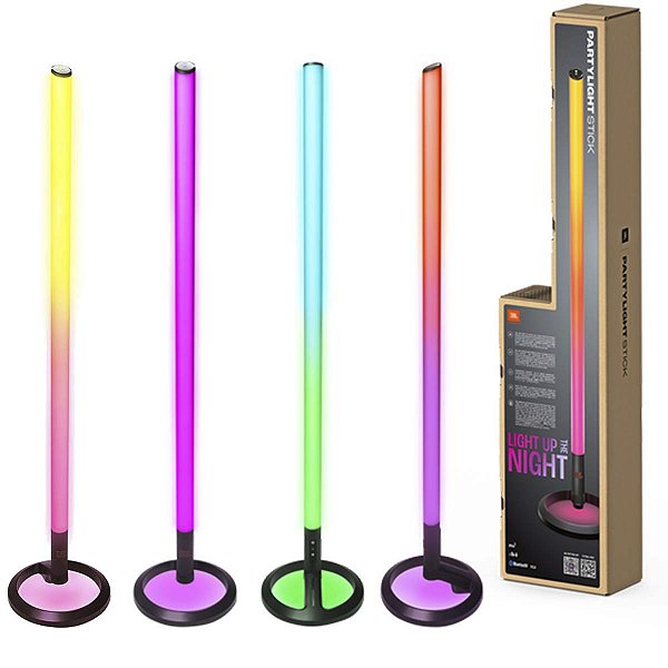 1 Peça Luz De Festa Jbl Led Rgb Bluetooth Partylight Stick