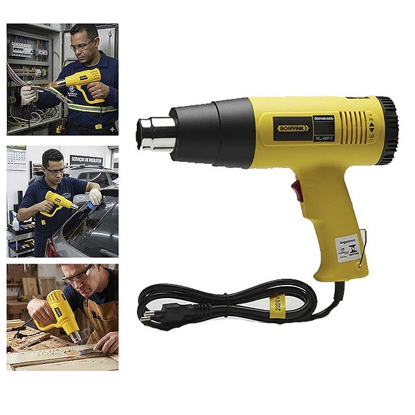 Pistola Ar Quente Soprador Térmico Digital Profi 1600w 220v