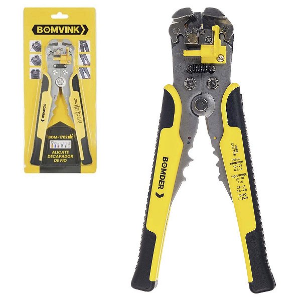 Alicate Desencapador De Fios e Cabos Crimpar Ilhós Tubular