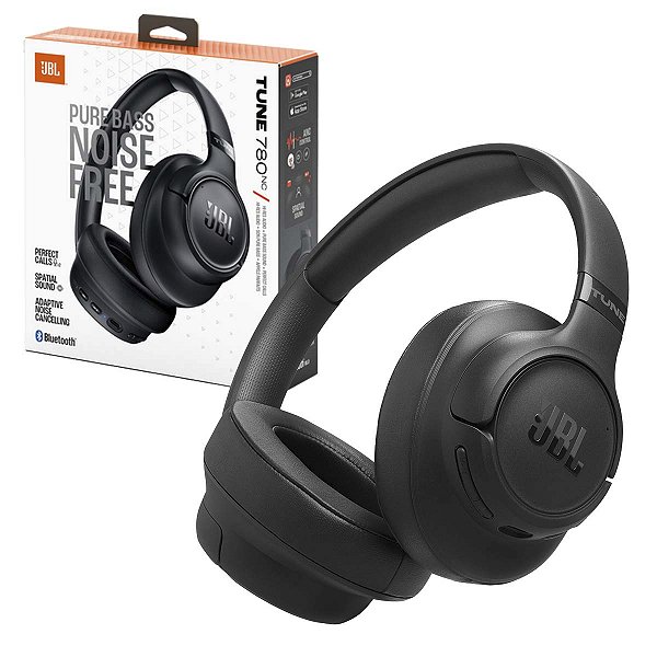 Fone JBL Bluetooth JBL Tune 780NC Cancelamento Ruído 76h Bat