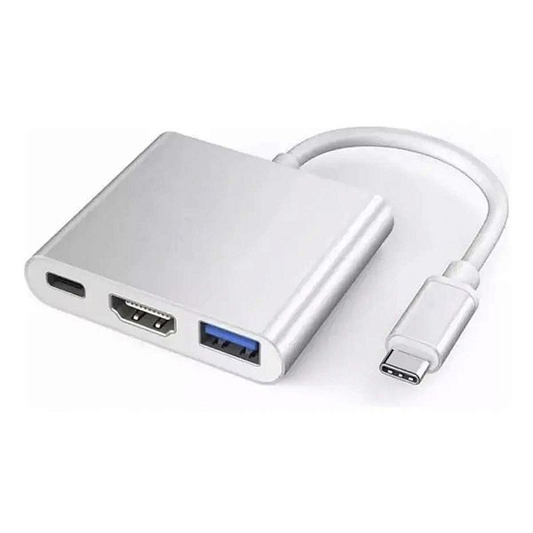 Adaptador Usb C Para Macbook S23 S24 S25 Hdmi Usb C Usb 3.0