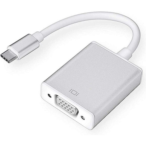 Adaptador Usb C Para Vga Compatível Com Macbook e Notebook