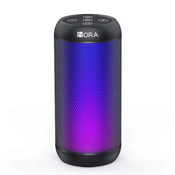 Caixa De Som Portatil Bluetooth Com Led BOC242 1Hora Preto