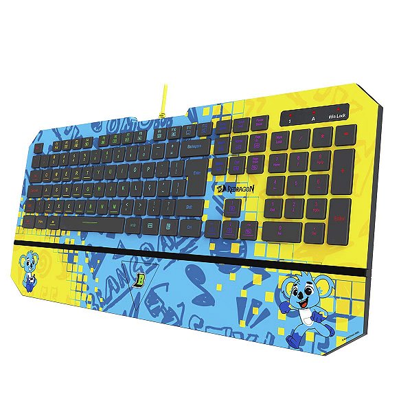 Teclado Gamer Redragon Karura Brancoala Rgb Abnt2