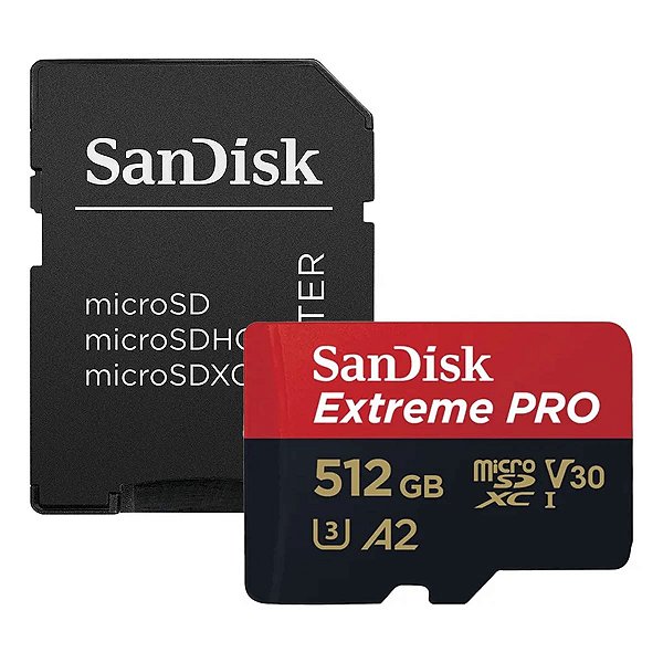 Cartão de Memória Micro Sd 512Gb Sandisk Extreme Pro