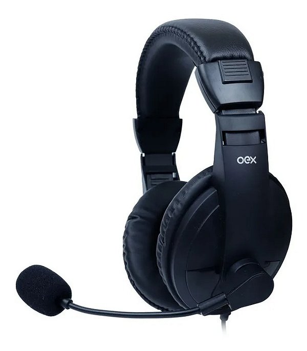 Fone Headset Usb Ajustável Microfone Call Pro Oex Hs102