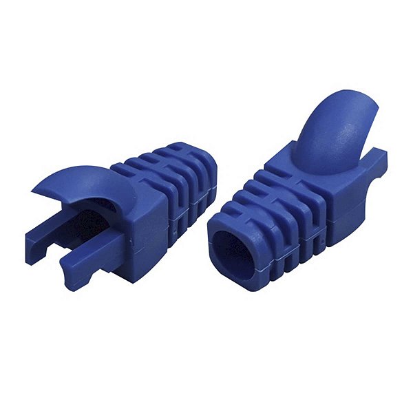 Capa Para Conector Plug  Rj45 Trava Interna Snap In Azul Uni