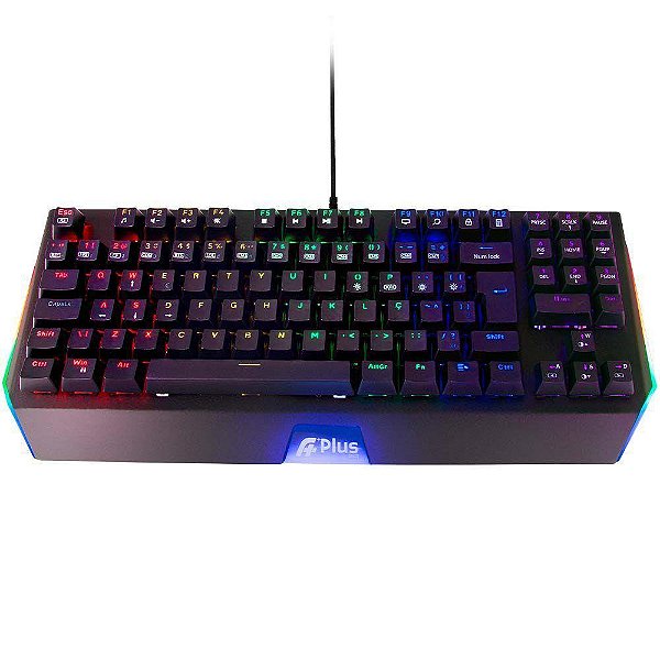 Teclado Mecanico A+ Mizu Rainbow Switch Outemu Red Abnt2