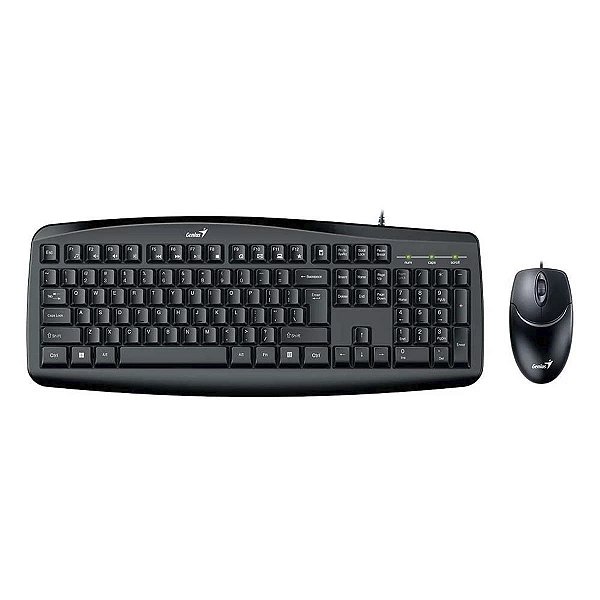Kit Mouse E Teclado Genius Smart Km200 Com Fio Usb