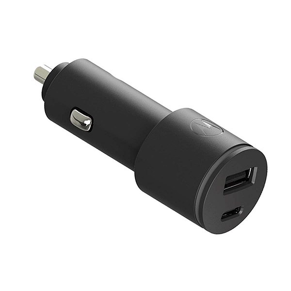 Carregador Veicular Motorola Turbo Power 45W - DUO Preto