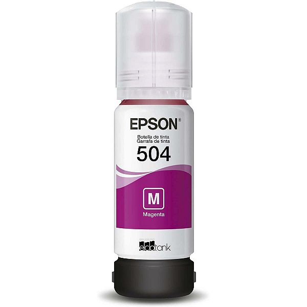 Garrafa de Tinta Epson EcoTank T504 Magenta T504320-AL