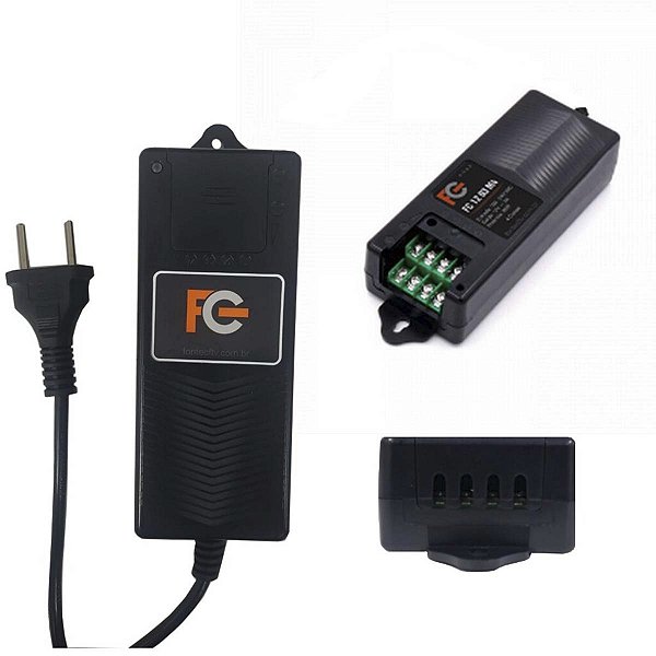 Fonte Eletrônica 12V 7A 84W 4 Saidas com Borne FC Fontes
