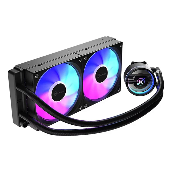 Water Cooler Kalkan Aura Lite 240mm Argb Preto Klk00098