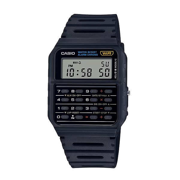 Relógio Casio Vintage Databank Calculadora CA-53W-1z