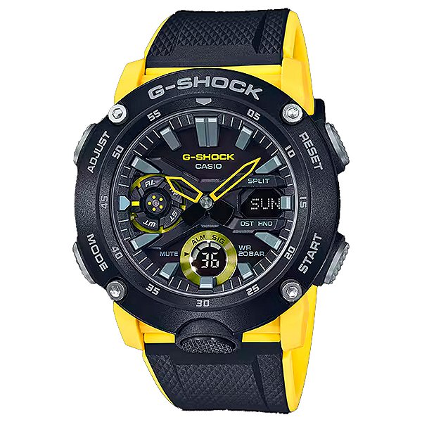 Relógio G-Shock Analógico e digital SÉRIE GA-2000 GA-2000-1A9