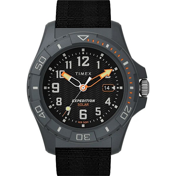 Relógio Timex Expedition Freedive Ocean Solar Tw2v40500m Preto