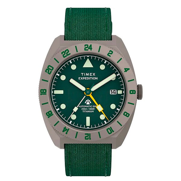 Relógio Timex Expedition Pioneer Titanium Automatic GMT TW2Y63400
