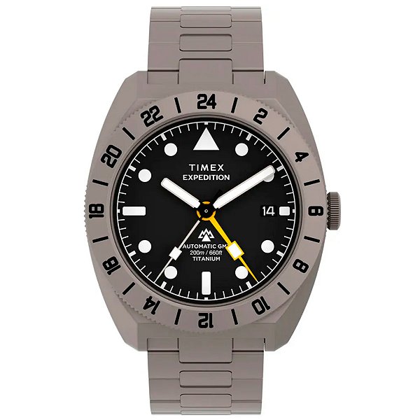 Relógio Timex Expedition Pioneer Titanium Automatic GMT TW2Y63500