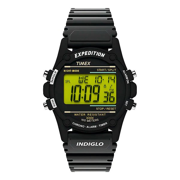 Relógio Timex Preto Masculino T5k463 Expedition Atlantis