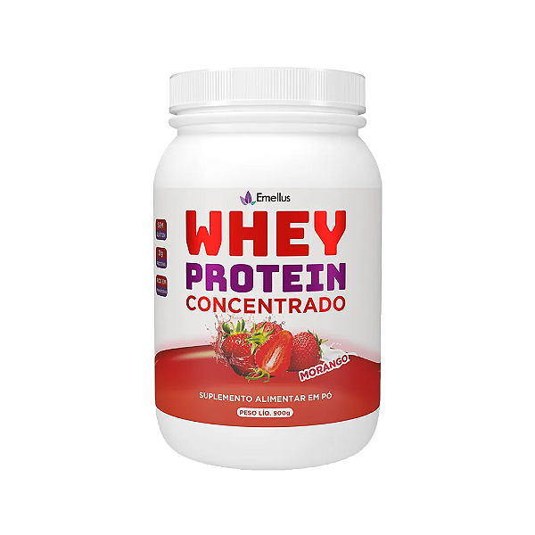 Whey Protein Concentrado – Força e Sabor Natural - Morango