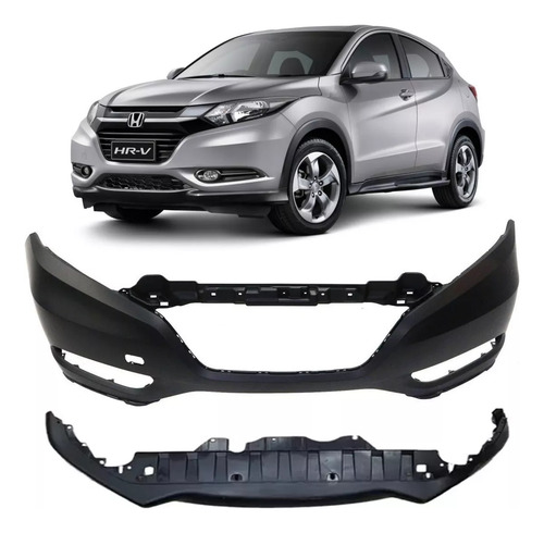 Parachoque E Spoiler Para Honda Hrv 2016 2017 2018