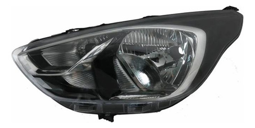 Farol Principal Ka 19 20 21 Le Titanium Preto Com Aro Cromad