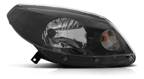 Farol Principal Sandero 12 13 14 Mascara Negra Ld