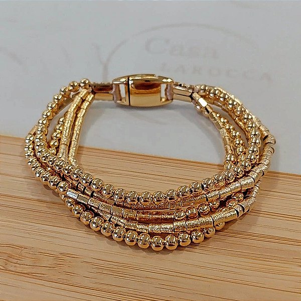 Pulseira banhado a ouro