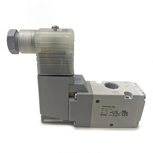Válvula 3 Vias 2 Posições SMC Direcional Solenoide 1/4"